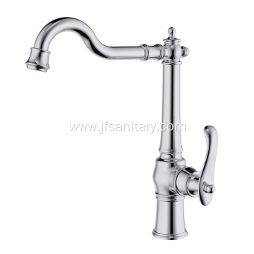 Chrome Brass Single Hole Kitchen Faucet